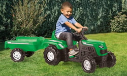 Dolu Ranchero Pedal Tractor with Trailer Children's Fun Outdoor Garden Ride On