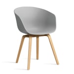 HAY About a Chair 22 stol 2.0 Concrete grey-lackerat ekstativ