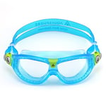 Aqua Sphere Seal Kid 2 MS5064343LC Lunettes de natation pour enfants – Vision sous-marine ultime avec confort, verres anti-rayures et hypoallergéniques | Verres transparents, monture