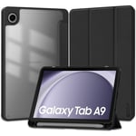Samsung Galaxy Tab A9 Tech-Protect SC Hybrid Fodral med Stylus Pen Hållare - Svart / Genomskinlig