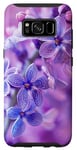 Coque pour Galaxy S8 Orchidée botanique florale Fleurs violettes Bloom