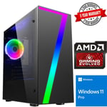 AMD Ryzen 3 Gaming PC Home Office Computer 8 Thread 8GB 240GB SSD Windows 11 S