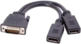 ZHIYUEN® DMS 59 Pin to 2 DisplayPort Cable, DMS 59 Pin Male to DisplayPort DP Female Dual Monitor Extension Cable Adapter for Lhf Graphics Card (DMS 59 Pin Dual DisplayPort)