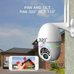 360 Smart Wireless Wifi Outdoor 1080p Camera Waterproof Black Bundle4