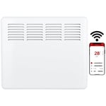 Smart App Wifi Electric Panel Heater with 24/7 Timer IP24 Rated 1kW