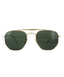 Ray-Ban Unisex Sunglasses Marshal 3648 001 Gold Green G-15 Metal - One Size