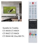 Service de remplacement, t&eacute;l&eacute;commande Ultra HD Smart TV pour Toshiba CT 90430 CT 90429