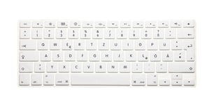 System-S Silicone Keyboard Cover QWERTZ for MacBook Pro MacBook Air Gray