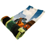 Minecraft Fleece Blanket PG Luxury Soft Feel Polyester Official Merchandise