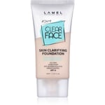 LAMEL OhMy Clear Face Foundation med fuld dækning til problemhud og fedtet hud Skygge 401 40 ml