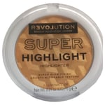 Revolution Super Highlighter Powder Gold Face Glow Finish Smooth Blend Skin