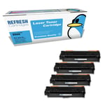 Refresh Cartridges Full Set 4 Pack 650A Toners Compatible With HP Printers