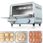 Mini Oven 9L |Toaster Oven | Electric Oven | Oven | Small Oven | Removable Crumb Tray | Portable Cook/Bake/Grill,Blue-800W