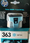HP 363 Light Cyan Ink for HP Photosmart All-in-One Printer Cartridge