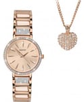 Seksy Ladies Watch and Necklace Gift Set