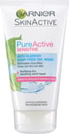 Garnier Pure Active Sensitive Anti-Blemish Face Wash 150Ml, Face Cleanser for Se