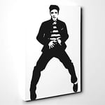 Big Box Art Elvis Presley The Jailhouse Rock (2) Canvas Wall Art Print Ready to Hang Picture, 30 x 20 Inch (76 x 50 cm), Multi-Coloured