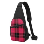 PGTry Ramsay Red Smaller Scale Sling bag, Lightweight shoulder Backpack chest pack crossbody Bags Travel Hiking Daypacks for Men Women
