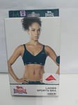 Lonsdale Ladies Sports Bra Adjustable Strap Gym Workout Underwear 32B DEEP TEAL