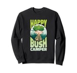 Bush Camping Gamer Meme Video Game Player Funny Bush Camper Sweatshirt