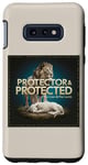 Coque pour Galaxy S10e Housse Pour Téléphone Portable Lion Et Agneau Protégés