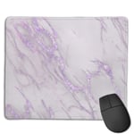 Marble love purple metallic Gaming Mouse Pad Non-slip Rubber base Durable Stitched Edges Mousepads Compatible with Laser and Optical Mice for Gaming Office Working
