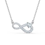 Swarovski smykke Infinity necklace Infinity, White, Rhodium plated - 5520576