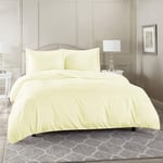 Pavla-Outlet Duvet/Quilt Egyptian Cotton Cover 400 Thread Count Bed Set (Cream, King)