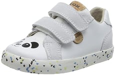 Geox Baby B Kilwi Girl Sneaker, White Black, 3.5 UK Child