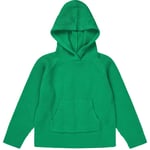 FUB Ribbstickad Huvtröja Basil | Grön | 110 cm