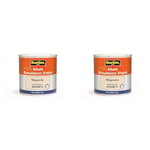 RUSTINS Matt Emulsion Paint Magnolia 500ml (Pack of 2)