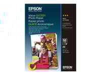 Epson Value - Blank - A4 (210 X 297 Mm) - 183 G/M² - 50 Ark Fotopapper - För Epson L382, L386, L486  Expression Home Hd Xp-15000  Expression Premium Xp-900
