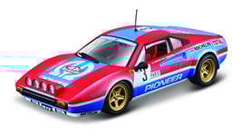 Bburago | Ferrari Racing 308 GTB 1982 édition Collection | Reproduction de Voiture Miniature à échelle 1/43 | Rouge et Bleue | Jouet pour Enfant à Collectionner | 18-36304