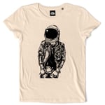 Teetown - T Shirt Femme - Astronaute Punk - Astro Nasa Galaxie Mars Lune Fusée Planète Hype Space X - 100% Coton Bio