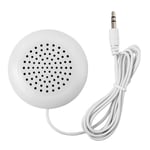 2X(Mini White 3 5mm Pillow Speaker For CD Radio MP3 Player F3L2)