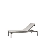 Cane-line Relax solsäng Cane-Line Natté light grey, inkl dyna