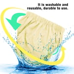 Adult Cloth Diaper Reusable Washable Adjustable Large Nappy 黄色102