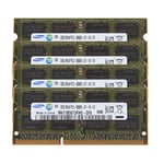 Samsung 4pcs 2GB 2RX8 DDR3 1066MHz PC3-8500S 204PIN SO-DIMM Laptop RAM Memory