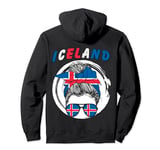Iceland, Icelandic Girl, Iceland Flag, Islandi Pullover Hoodie