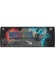 Deltaco 4-in-1 RGB gaming kit black - Gaming tastatur og mus - Sort