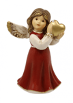 Goebel Skyddsängel Follow your Heart, 8,5 cm Bordeaux
