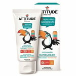 100% Mineral Sunscreen SPF30 Fragrance Free 2.6 Oz By Attitude