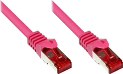 Good Connections Rns Patch Cable With Rastnasenschutz, Cat. 6, S/Ftp, Pimf, Pvc, 250Mhz, Magenta, 10M, Good Connections (8060- 100M)