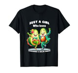 Just a Girl Who Loves Avocado and Funny Salsa Dance Graphic T-Shirt