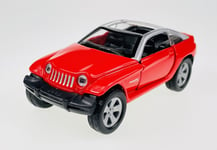 MAISTO JEEP JEEPSTER RED 1:38 DIE CAST METAL MODEL NEW IN BOX 