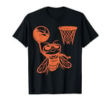 Cicada Play Basketball Funny Illustration Bug Comeback 2024 T-Shirt