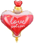 Love Potion - Kjærlighetsdrikk Folieballong med Tekst 54x66 cm