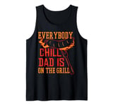 Mens Grill Cooking Chef Dad Funny Grilling Lover Design Tank Top