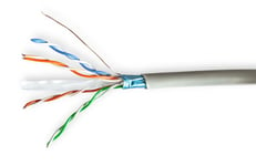 Cat 6 F/UTP Netværkskabel - CCA kobber - Blød - Grå - 50 meter