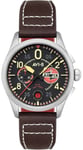 AVI-8 AV-4089-09 Spitfire Sort/Læder Ø42 mm